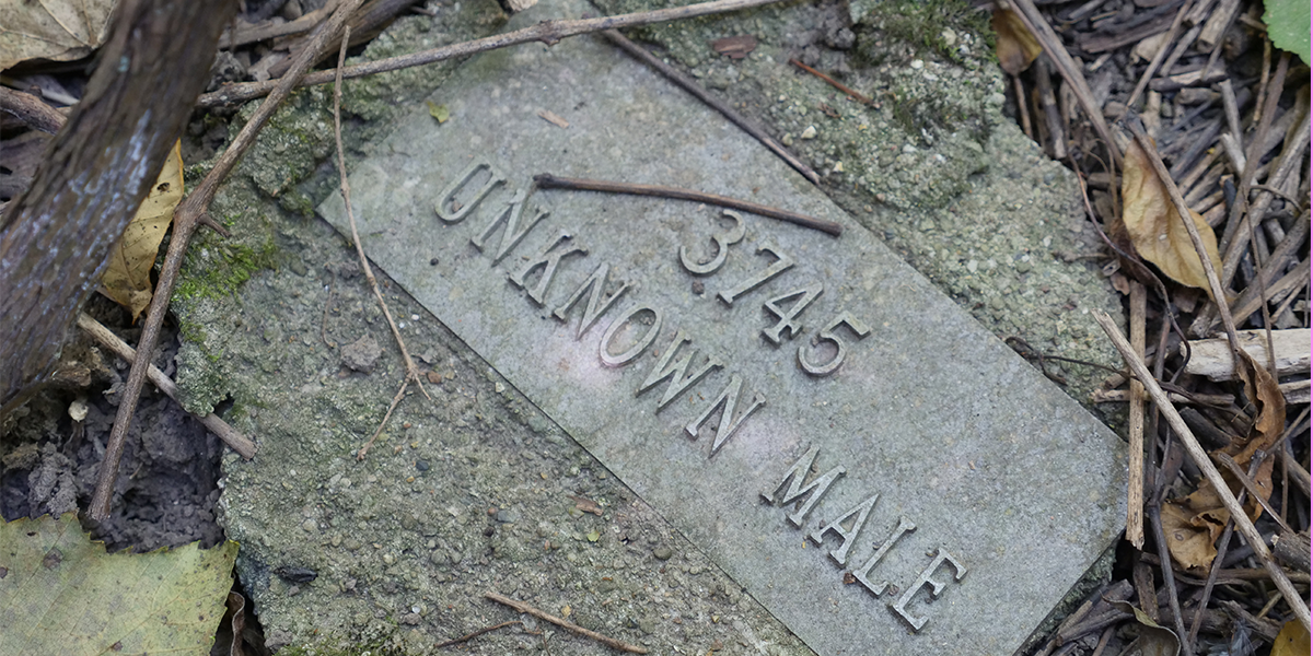 Potter's Field unknown grave